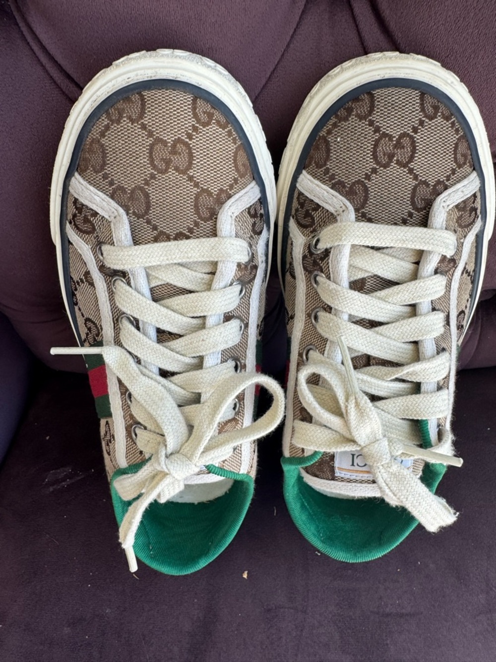 Women's Gucci Tennis 1977 sneaker size 35, Excellent Comdition - Picture 3 of 7